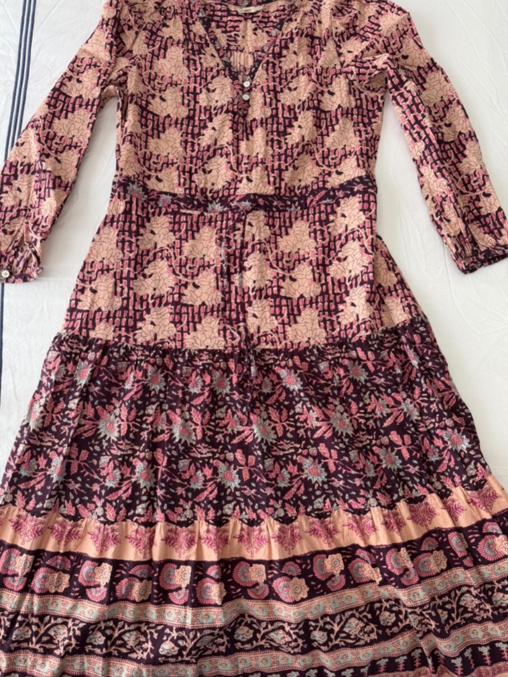 Faherty Floral Maxi Dress - Picture 2 of 2